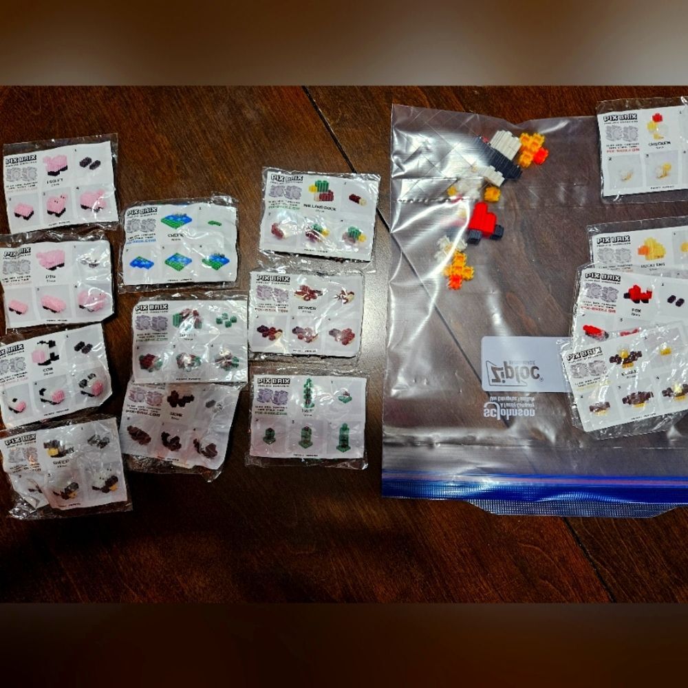 Pix Brix 10 unopened 4 open pkgs.